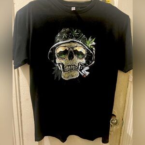 Skull Las Vegas mens graphic T-Shirt Sz XL